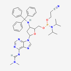 Struktur - 3'-NH-Tr-2',3'-DMF-ddA-5'-CE-Phosphoramidite