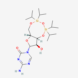 Struktur - 4-Amino-1-[3,5-O-[1,1,3,3-tetrakis(1-methylethyl)-1,3-disiloxanediyl]-b-D-ribofuranosyl]-1,3,5-triazin-2(1H)-one