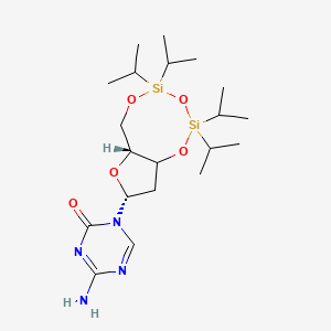 Struktur - 4-Amino-1-[2-deoxy-3,5-O-[1,1,3,3-tetrakis(1-methylethyl)-1,3-disiloxanediyl]-b-D-erythro-pentofuranosyl]-1,3,5-triazin-2(1H)-one