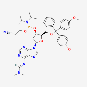 Struktur - DMTr-dA(dmf)-3'-CE-phosphoramidite