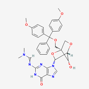 Struktur - 5'-O-DMTr-2'-O-4'-C-locked-rG(dmf)