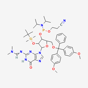 Struktur - DMT-2'-O-TBDMS-G(dmf)-CE-phosphoramidite, 95%