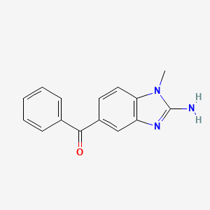 Struktur - 2-Amino-5-benzoyl-1-methylbenzimidazole