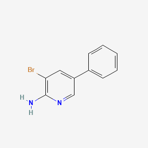 Struktur - 2-Amino-3-bromo-5-phenylpyridine