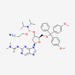 Structuur - 2-Aminopurine(N2-Dmf) 2'-Deoxy-riboside CE Phosphoramidite
