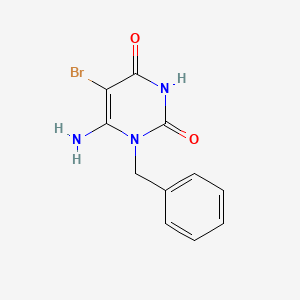 Struktur - 6-Amino-1-benzyl-5-bromouracil