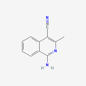 Struktur - 1-Amino-3-methylisoquinoline-4-carbonitrile